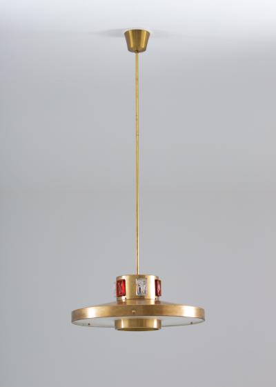 Einar Backstrom Swedish Midcentury Pendant by Einar Ba ckstro m