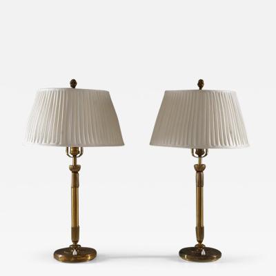 Einar Backstrom Swedish Modern Table Lamps by Einar B ckstr m
