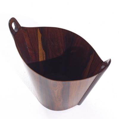 Einar Barnes Einar Barnes for P S Heggen Mid Century Norwegian Rosewood Paper Bin