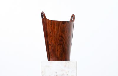 Einar Barnes Norwegian Modern Rosewood Waste Basket by Einar Barnes