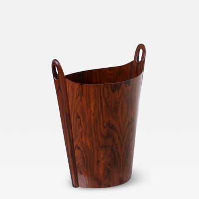 Einar Barnes Norwegian Modern Rosewood Waste Basket by Einar Barnes