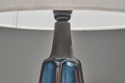 Einar Johansen 1031 Glazed Stoneware Table Lamps by Einar Johansen for S holm Denmark 1950s