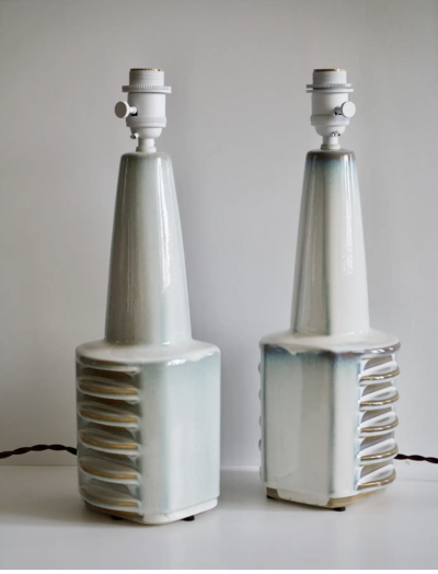 Einar Johansen A pair of stoneware table lamps by Einar Johansen