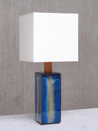 Einar Johansen Einar Johansen Glazed Ceramic Table Lamp Model 1071 1 S holm Denmark 1960s