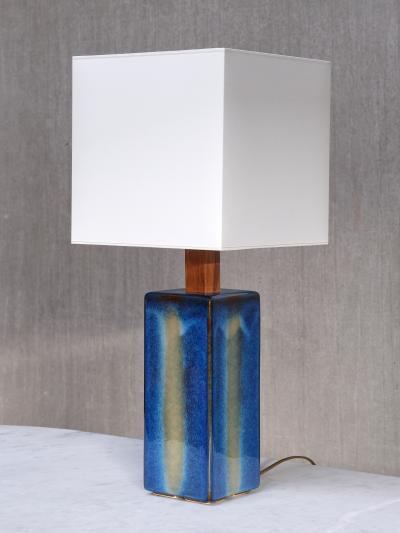 Einar Johansen Einar Johansen Glazed Ceramic Table Lamp Model 1071 1 S holm Denmark 1960s