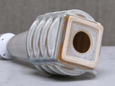 Einar Johansen Einar Johansen Misty Blue Glazed Ceramic Table Lamp S holm Denmark 1960s