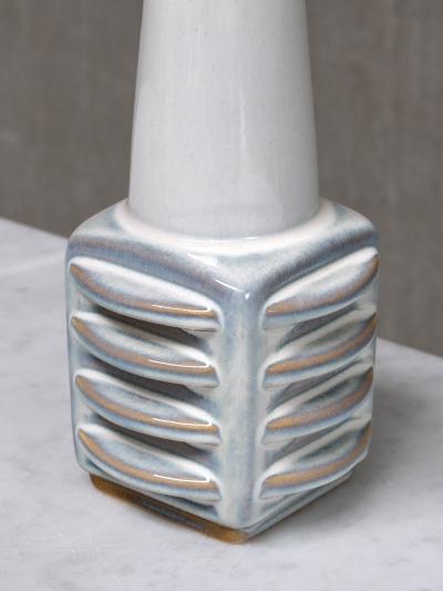 Einar Johansen Einar Johansen Misty Blue Glazed Ceramic Table Lamp S holm Denmark 1960s