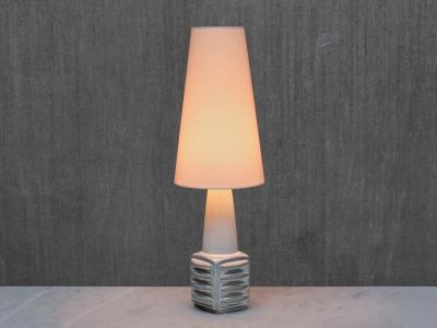 Einar Johansen Einar Johansen Misty Blue Glazed Ceramic Table Lamp S holm Denmark 1960s
