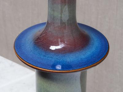 Einar Johansen Einar Johansen Table Lamp in Gradient Glazed Ceramic S holm Denmark 1960s