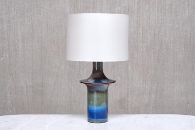 Einar Johansen Einar Johansen Table Lamp in Gradient Glazed Ceramic S holm Denmark 1960s