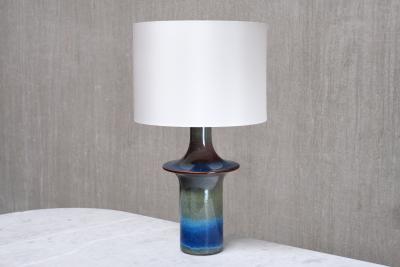 Einar Johansen Einar Johansen Table Lamp in Gradient Glazed Ceramic S holm Denmark 1960s