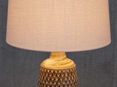Einar Johansen Large Einar Johansen Ceramic Relief Table Lamp S holm Stent j Denmark 1960s