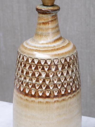 Einar Johansen Large Einar Johansen Ceramic Relief Table Lamp S holm Stent j Denmark 1960s