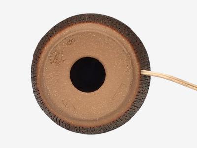 Einar Johansen Large Table Lamp Brown Stoneware Denmark 1960s
