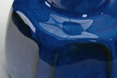 Einar Johansen Pair of 1020 Blue Ceramic Table Lamps by Einar Johansen Denmark ca 1960s