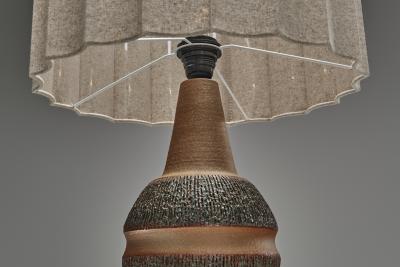 Einar Johansen Pair of 3073 Glazed Stoneware Table Lamps by Einar Johansen Denmark ca 1950s