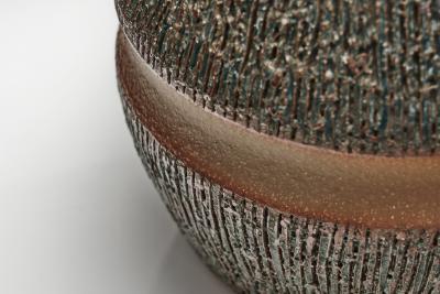Einar Johansen Pair of 3073 Glazed Stoneware Table Lamps by Einar Johansen Denmark ca 1950s
