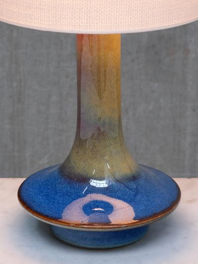 Einar Johansen Pair of Einar Johansen Table Lamps in Glazed Stoneware S holm Denmark 1960s