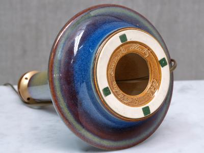 Einar Johansen Pair of Einar Johansen Table Lamps in Glazed Stoneware S holm Denmark 1960s