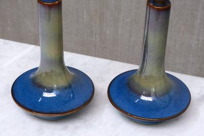 Einar Johansen Pair of Einar Johansen Table Lamps in Glazed Stoneware S holm Denmark 1960s