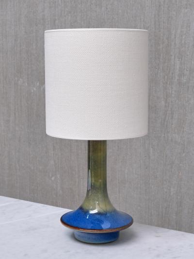 Einar Johansen Pair of Einar Johansen Table Lamps in Glazed Stoneware S holm Denmark 1960s
