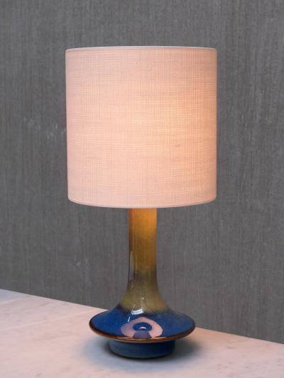 Einar Johansen Pair of Einar Johansen Table Lamps in Glazed Stoneware S holm Denmark 1960s