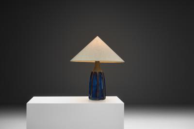 Einar Johansen Stoneware Table Lamp by Einar Johansen for S holm Denmark 1960s