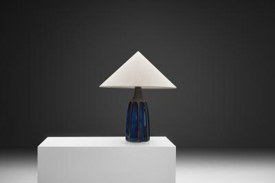 Einar Johansen Stoneware Table Lamp by Einar Johansen for S holm Denmark 1960s