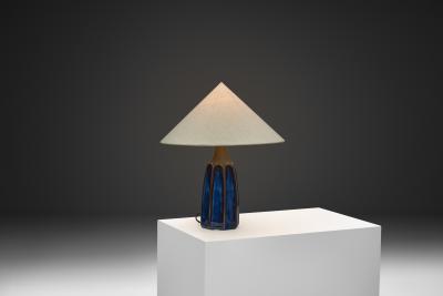 Einar Johansen Stoneware Table Lamp by Einar Johansen for S holm Denmark 1960s