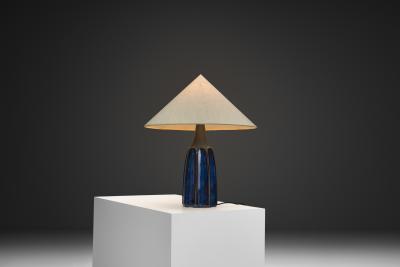 Einar Johansen Stoneware Table Lamp by Einar Johansen for S holm Denmark 1960s