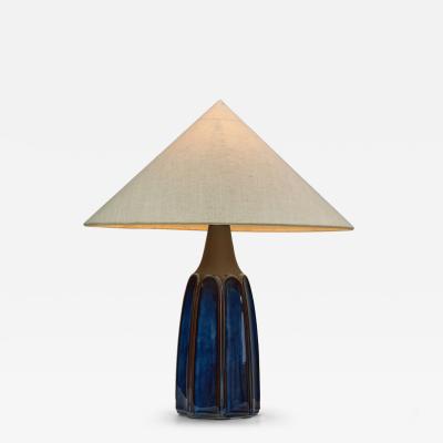 Einar Johansen Stoneware Table Lamp by Einar Johansen for S holm Denmark 1960s