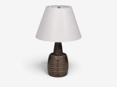 Einar Johansen Table Lamp Brown Stoneware Denmark 1960s