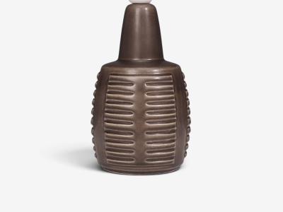 Einar Johansen Table Lamp Brown Stoneware Denmark 1960s