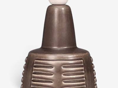 Einar Johansen Table Lamp Brown Stoneware Denmark 1960s