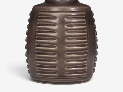 Einar Johansen Table Lamp Brown Stoneware Denmark 1960s