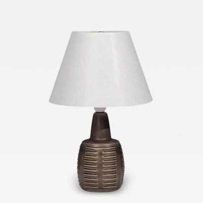 Einar Johansen Table Lamp Brown Stoneware Denmark 1960s