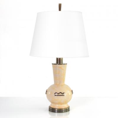 Einar Luterkort EINAR LUTERKORT CERAMIC SWEDISH ART DECO LAMP FOR UPSALA EKEBY SWEDEN