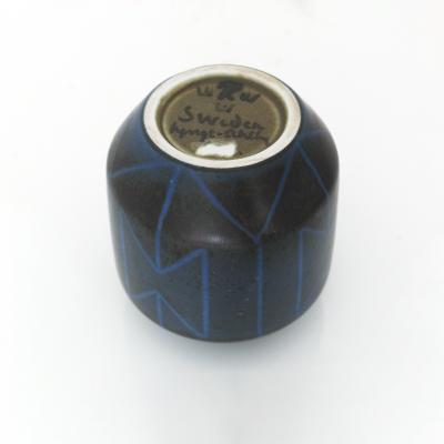 Einar Lynge Ahlberg 2 EINAR LYNGE AHLBERG UNIQUE STUDIO VASES FOR RORSTRAND SWEDEN CIRCA 1950 S