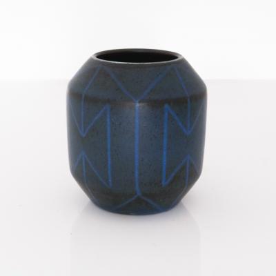 Einar Lynge Ahlberg 2 EINAR LYNGE AHLBERG UNIQUE STUDIO VASES FOR RORSTRAND SWEDEN CIRCA 1950 S