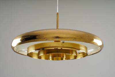 Eje Ahlgren Brass Pendant by Eje Ahlgren for Bergboms Sweden 1960s