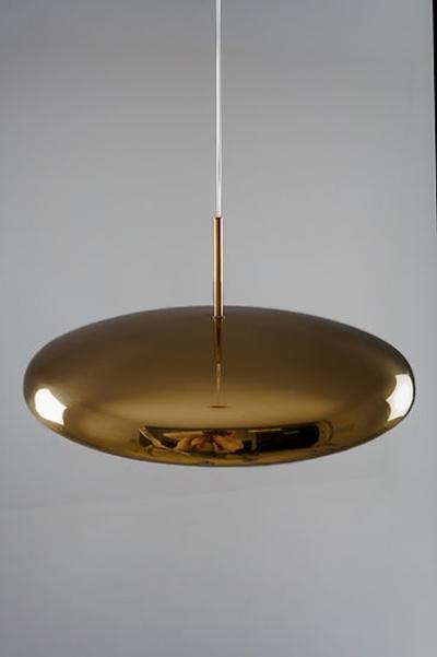 Eje Ahlgren Brass Pendant by Eje Ahlgren for Bergboms Sweden 1960s