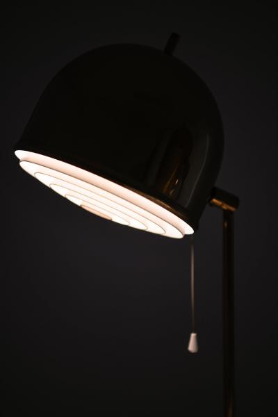 Eje Ahlgren Pair of Table Lamps in Brass and Plastic by Eje Ahlgren 1950s
