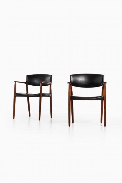 Ejner Larsen Aksel Bender Madsen Armchairs Produced by Cabinetmaker Willy Beck