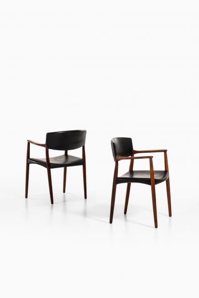 Ejner Larsen Aksel Bender Madsen Armchairs Produced by Cabinetmaker Willy Beck