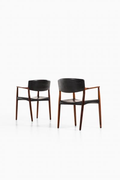 Ejner Larsen Aksel Bender Madsen Armchairs Produced by Cabinetmaker Willy Beck