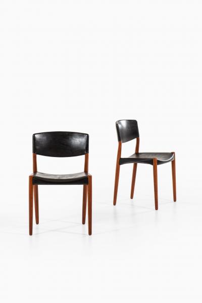 Ejner Larsen Aksel Bender Madsen Dining Chairs Produced by Cabinetmaker Willy Beck