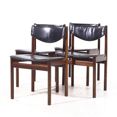 Ejner Larsen Aksel Bender Madsen Ejner Larsen Aksel Bender Madsen Danish Teak Dining Chairs Set of 4