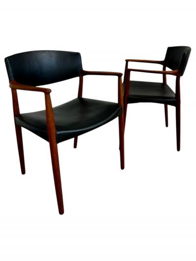 Ejner Larsen Aksel Bender Madsen Ejner Larsen Aksel Bender Madsen Teak Captain Chairs 1950