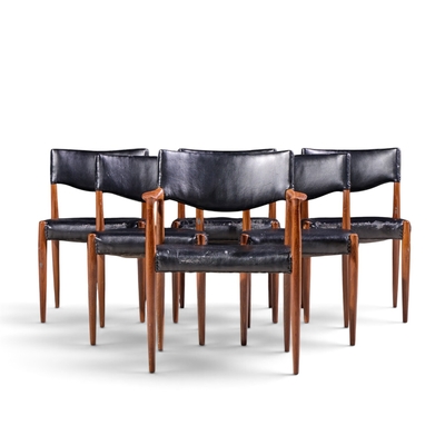 Ejner Larsen Aksel Bender Madsen Ejner Larsen Aksel Bender Madsen for Willy Beck Teak Dining Chairs Set of 6