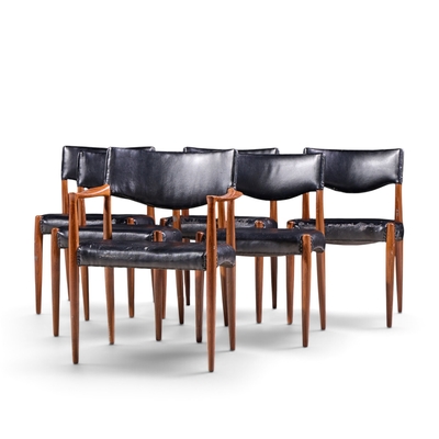Ejner Larsen Aksel Bender Madsen Ejner Larsen Aksel Bender Madsen for Willy Beck Teak Dining Chairs Set of 6